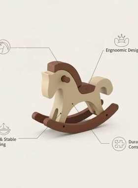 跨境3D打印卡通摇摇摆小马摆件桌面装饰工艺品可以摇生日礼物玩具