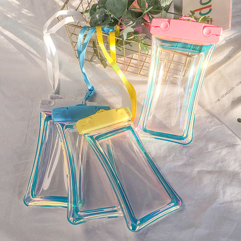 彩光充气手机防水袋触屏透明密封多色漂浮手机通用游泳浮潜防水套,淘宝优惠券,粉丝福利购,淘宝优惠卷