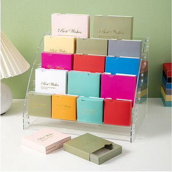 Jewelry suspension box PE film box bracelet earrings ring anti-oxidation jewelry transparent color display box storage