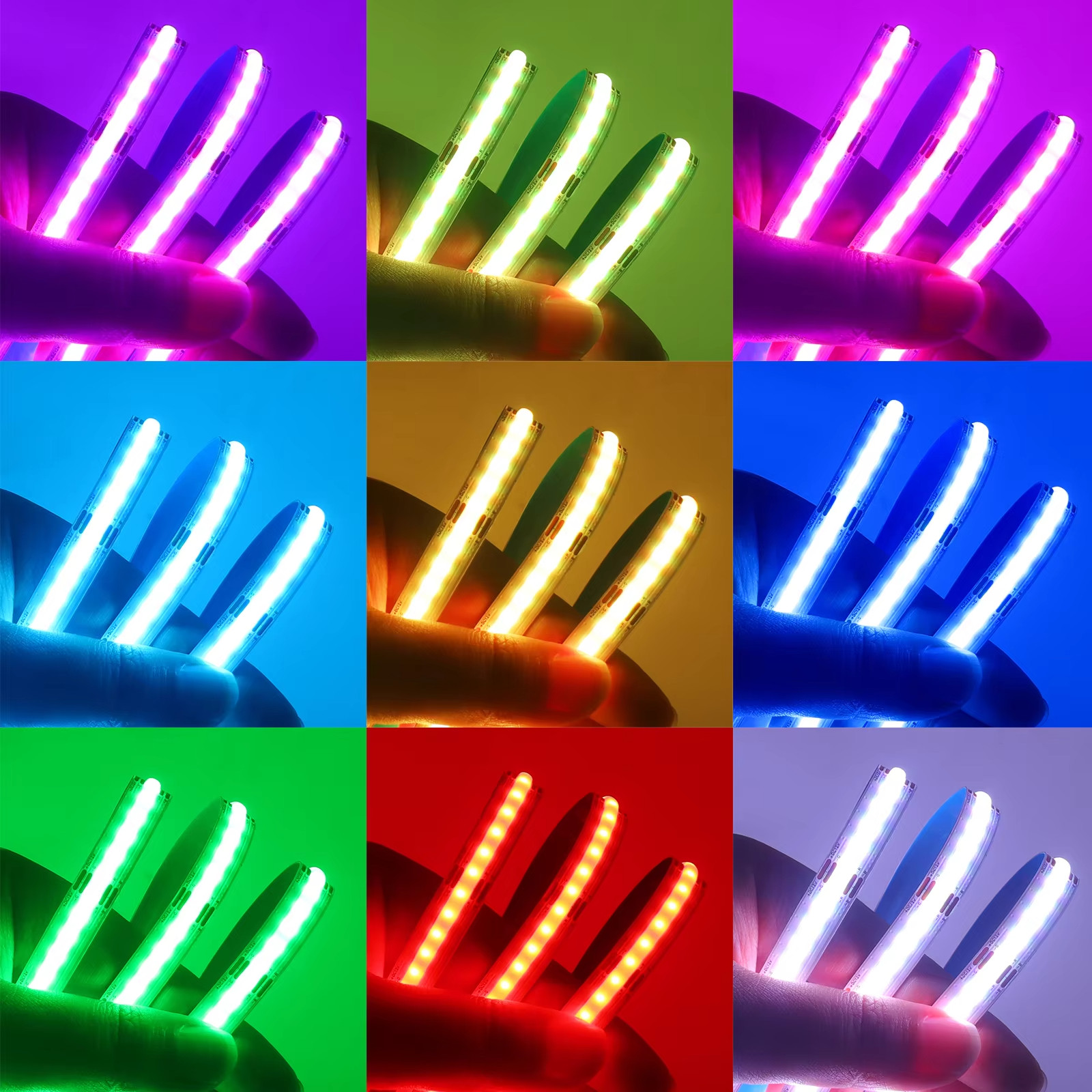 24V has been connected to Mijia APP smart RGBCW graffiti zigbee atmosphere light ceiling line hole board light strip