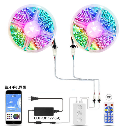 WS2811S/2812/1903幻彩灯带SP601E蓝牙APP音乐调光全彩led控制器 - 图1