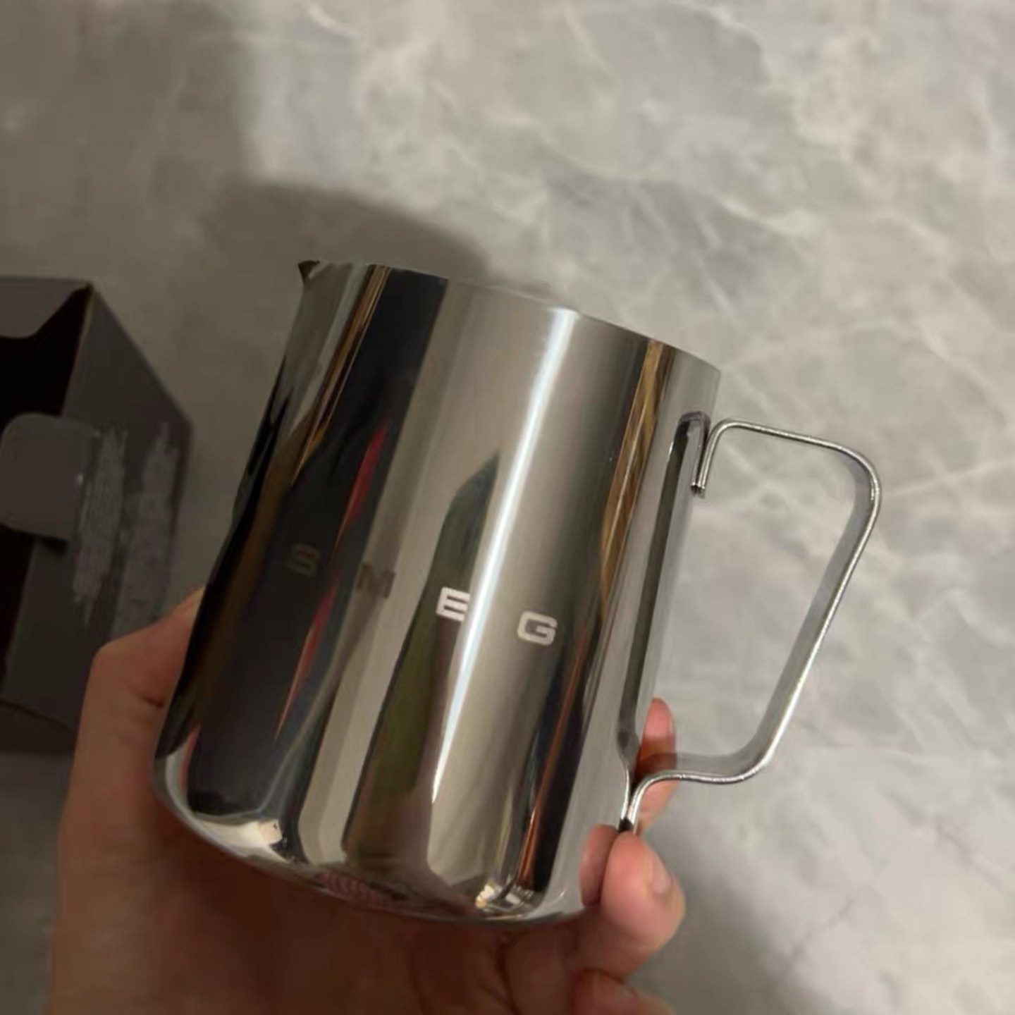 『欧规专业咖啡拉花杯』SMEG打奶杯350mlRW联名打奶杯350ml不锈钢,淘宝优惠券,粉丝福利购,淘宝优惠卷