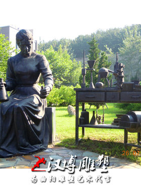 国外科学家居里夫人博物馆铸铜