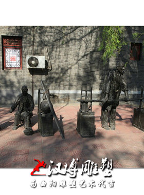 玻璃钢民俗文化建设景观人物雕塑