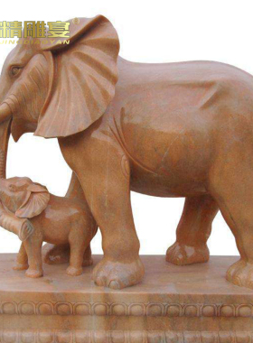 大型动物园林石材景观雕塑定制