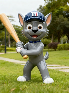 商场里摆放的玻璃钢卡通雕塑摆件