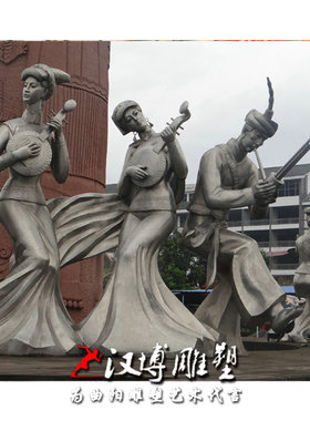 玻璃钢少数民族风人物雕塑定制