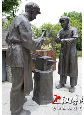 民俗文化玻璃钢人物雕像铸铜