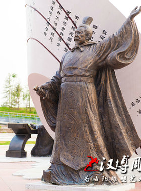 玻璃钢古代人物雕塑定制
