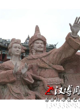 藏族历史名人公主标志性风铜雕塑