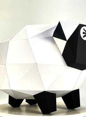 diy手工纸模装饰摆件简约桌面