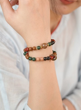 非遗五行合香珠手串天然中药手工制作古法合香珠手链饰品