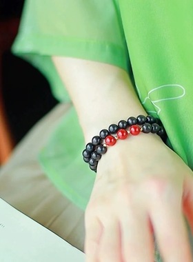 小蛮腰息肌丸香古法合香珠手串双圈手链非遗天然中药香五行合香珠