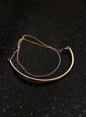 美产14k包金石原里美极细手链