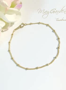 Maygarden手作 14k包金 豆豆链 简约百搭 热卖款重新上架