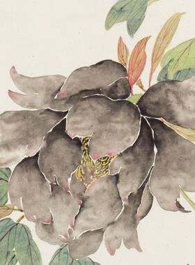 慈禧四条屏书画复制工笔花鸟画字画微喷仿古装饰画书房挂画