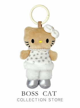 迷你HelloKitty黑皮格子裙挂件