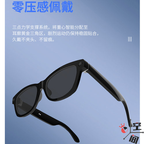 ai智能眼镜glasses女黑科技墨镜近视拍视频第一视角vlog拍摄神器 - 图0