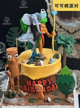 BrrBrrPatapim神木猿蛋糕装饰