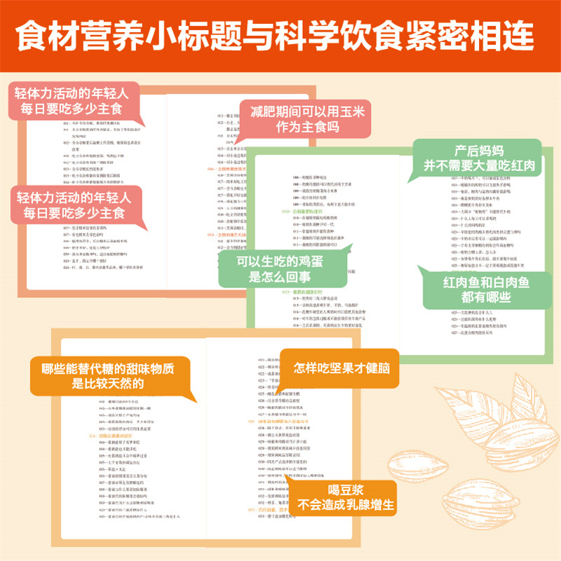 小食材大健康 给全家人的科学饮食指南1 中国居民膳食指南 日常膳食营养摄入全解析 饮食营养食疗食材搭配书 减肥健身日常饮食搭配 - 图1