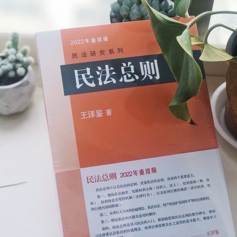 【当当网直营】民法总则 2022年重排版民法学泰斗王泽鉴司法考试参考书民法研究系列正版书籍北京大学出版社-图1