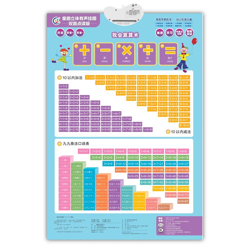 童趣立体有声挂图双面点读版 奇妙的数字世界 - 图0