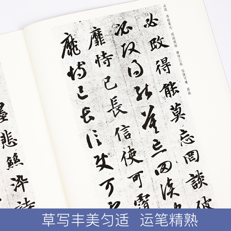 墨点毛笔字帖成人初学者碑帖临摹本智永真草千字文繁体行草书字帖草书字帖成人练字草书字帖字帖-图2