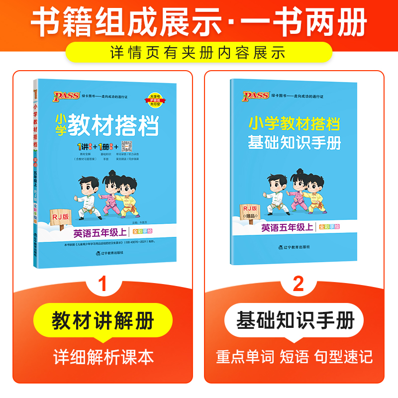 当当网正版书籍2024新版小学教材搭档语文数学英语一1二2三3四4五5六6年级上册人教北师版小学生开学同步解读全解课前预习视频微课