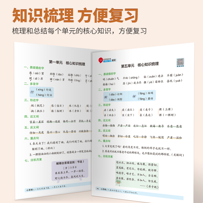 2024新版 黄冈随堂练二年级下册语文+数学套装人教部编版小学语文同步练习册一课一练课堂笔记红逗号（2本） - 图2