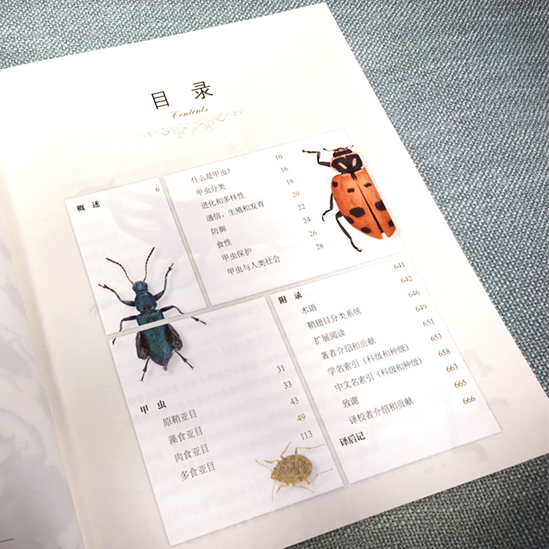 甲虫博物馆 高清彩图 600种甲虫 科普读物 北京大学出版社 正版 - 图2