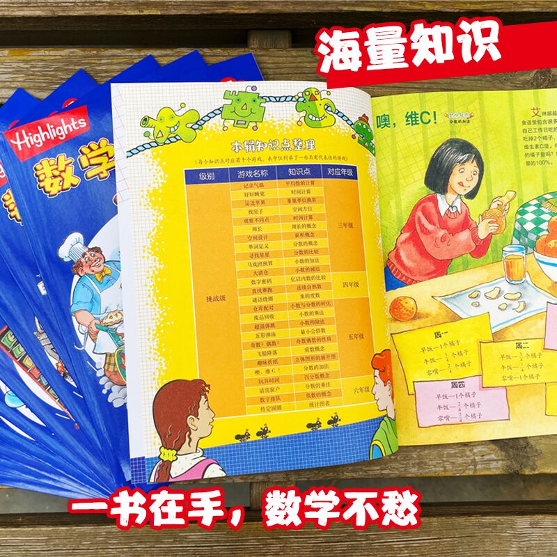 Highlights数学天才玩出来 入门级（全10册） - 图2