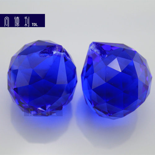 彩色水晶球 颜色灯饰球新品水晶灯挂吊球吊坠子珠帘配件diy30mm40 - 图0