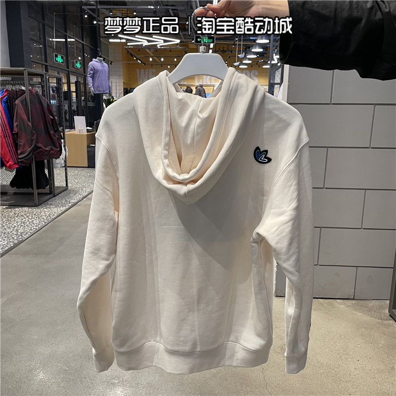 adidas阿迪达斯三叶草男女卫衣运动修下连帽套头衫IK8649 IK8650-图0