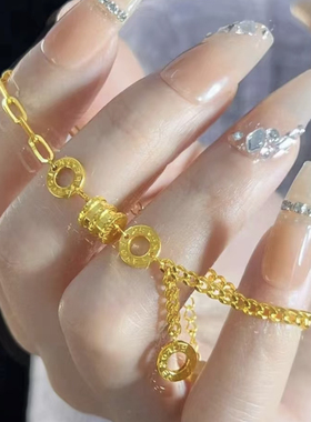 金店同款小蛮腰手链女款双链流苏