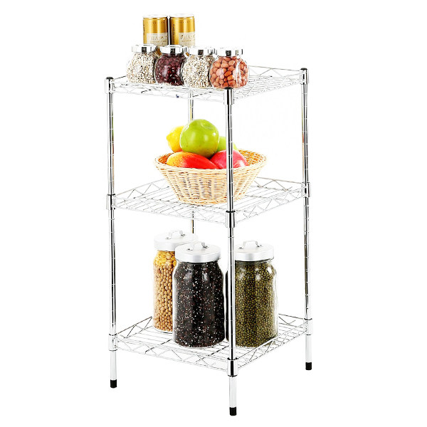 30厘米cm方形双层置物架厨房收纳架可调节移动层架正方形架子搁架_虎窝淘