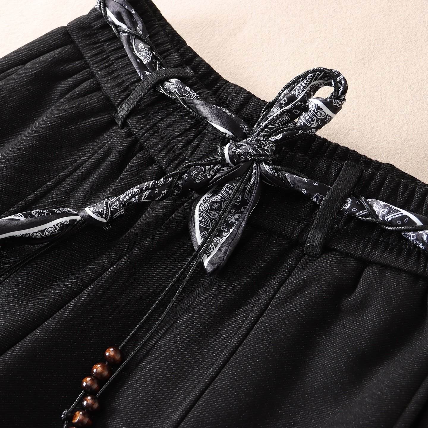 710克~韩系配腰带加厚绒保暖显瘦阔腿裤女冬新休闲弯刀长裤子 W26,淘宝优惠券,粉丝福利购,淘宝优惠卷