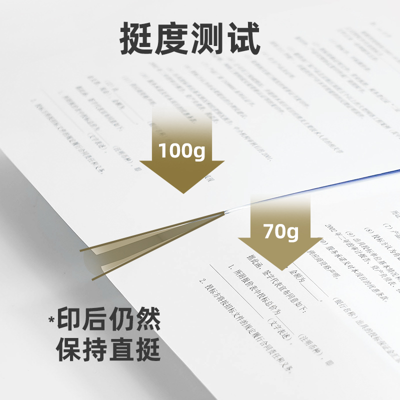 B5打印纸A4复印纸a5双胶纸160g80g加厚A4纸100g克A3白纸120g140g - 图1