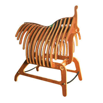 Wooden keel saddle rack saddle frame rib saddle load bearing 100KG Show the saddle rack high-end saddle rack durable