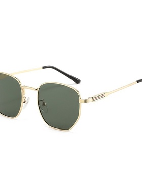 美式欧美太阳镜潮酷时尚多边形墨镜男跨境新款遮阳防晒司机驾驶镜