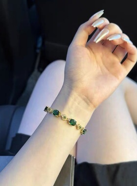 2026新款灵蛇闪钻手链设计感小众气质简约显白高颜值百搭复古手链