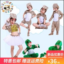 New childrens animal small snake acting out of a green python Elephant Horse Monkey Pig Chicken Duck Cat Mouse Performance Suit