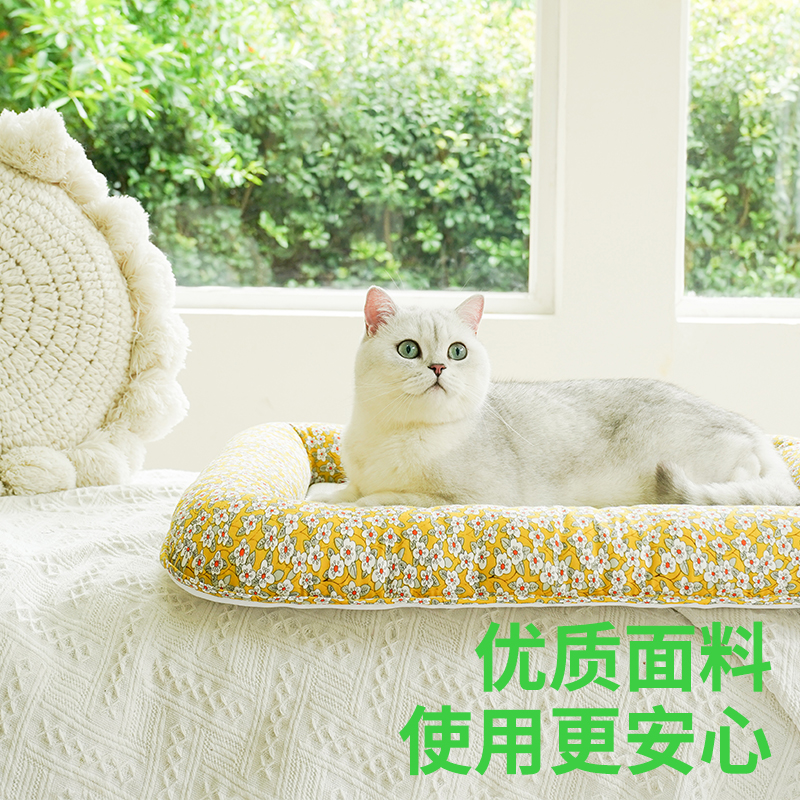 zeze凉席猫窝猫垫子睡觉用夏季降温宠物冰垫凉垫狗狗睡垫猫咪用品