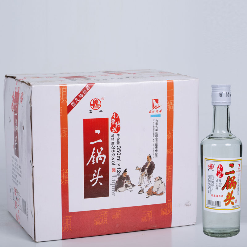 内蒙扎旗二锅头 鲁北扎鲁特旗二锅头酒业36度350ML*6瓶通辽地产酒 - 图0