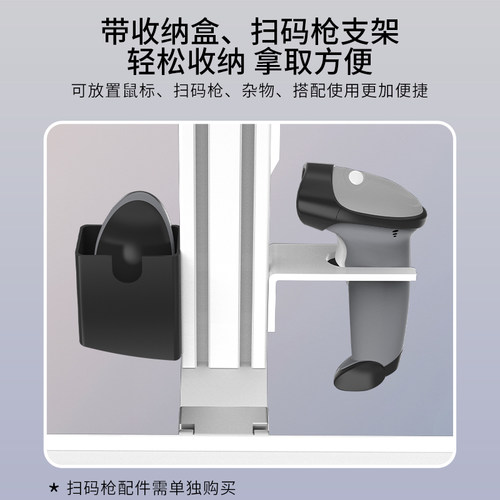 机床旋转吊臂显示器支架铝合金伸缩悬臂一体机工业电脑摇臂键盘架 - 图2