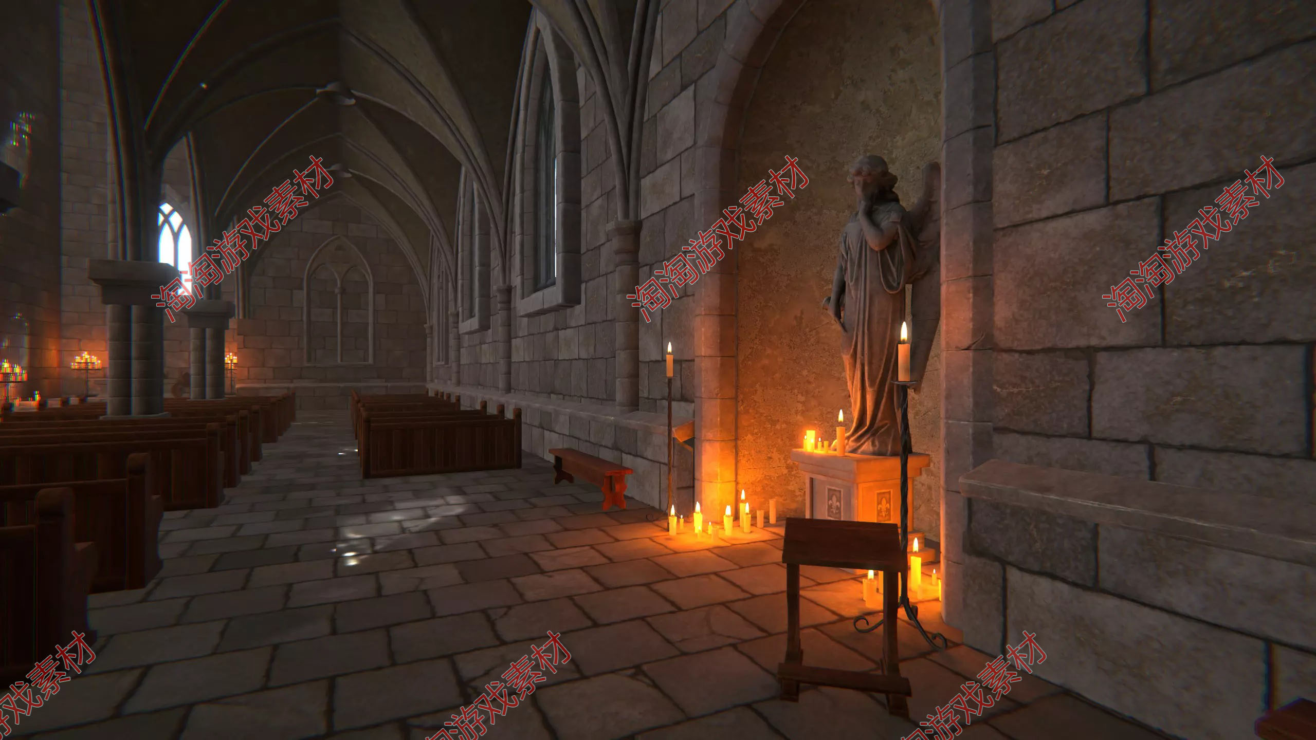 Unity Medieval Church and Monastery Kit 1.1 包更 中世纪教堂 - 图1