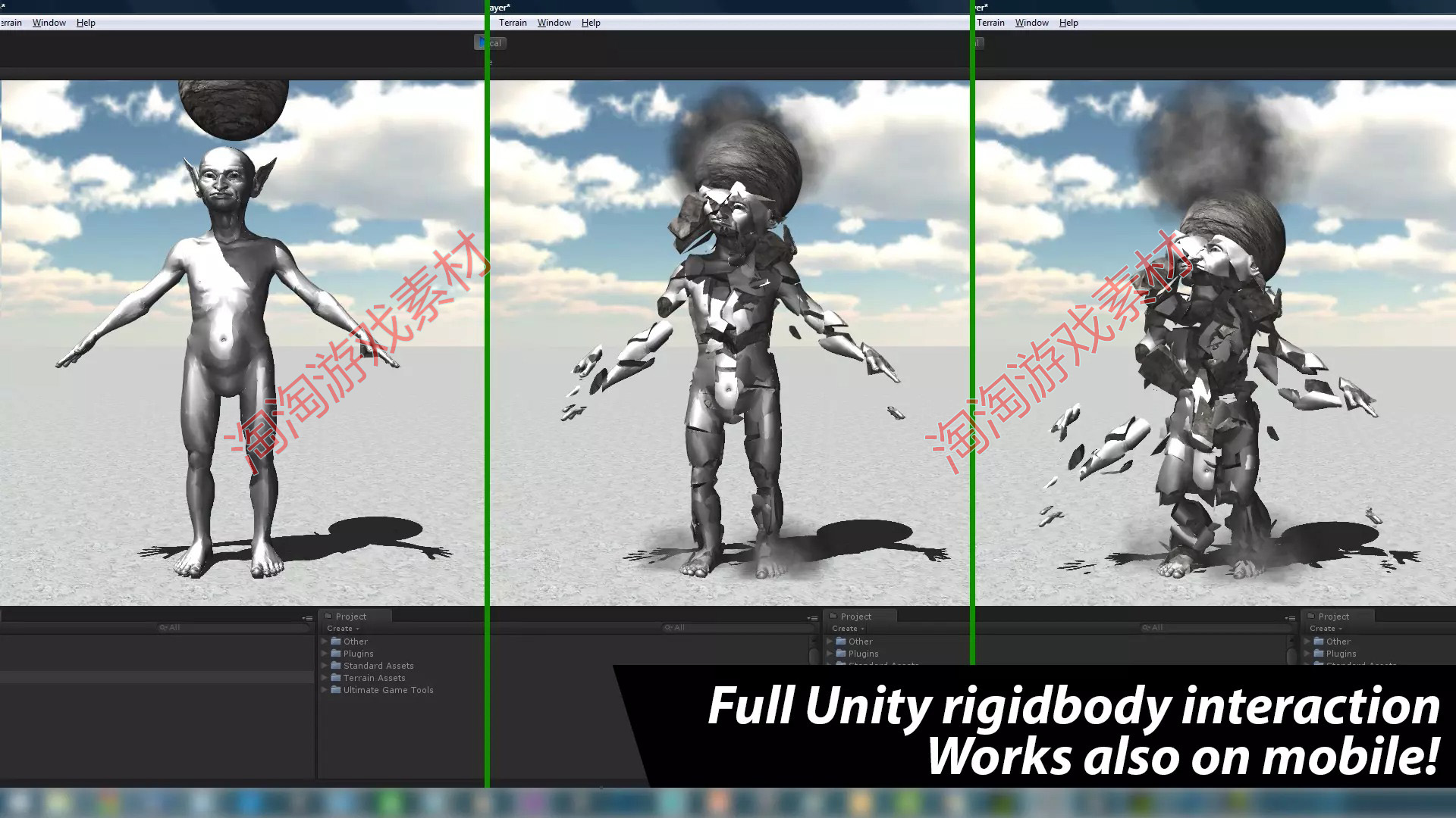 Unity Fracturing& Destruction 1.16暴力破坏特效插件破碎特效-图2