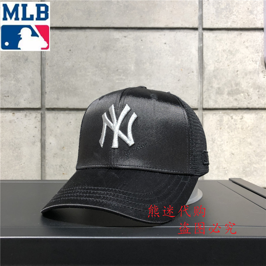 MLB棒球帽正品NY洋基队帽子鸭舌帽夏款网眼帽防晒帽19NY1UCD10220 - 图0