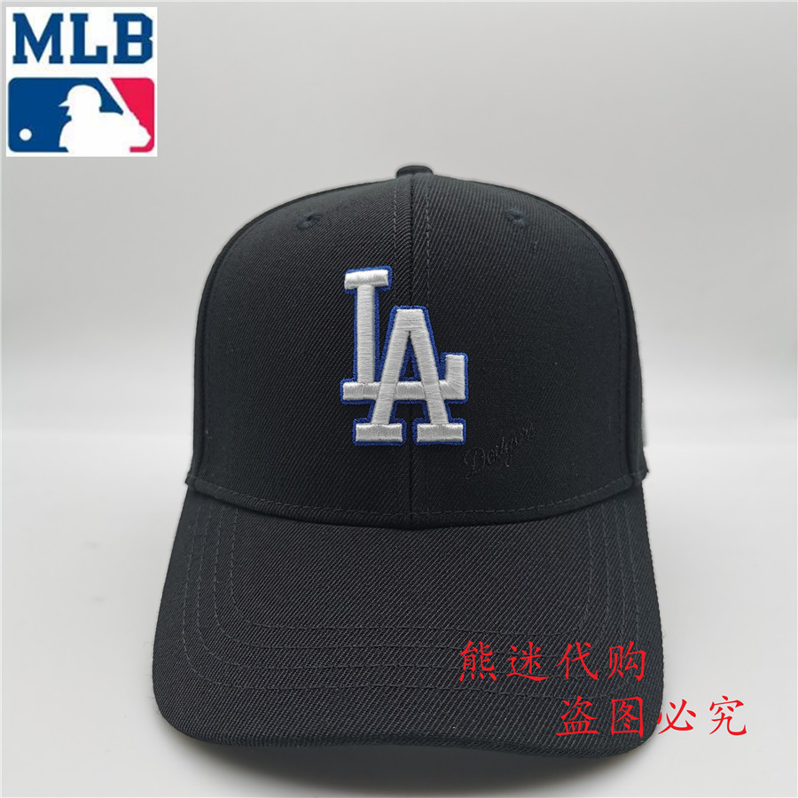 MLB棒球帽正品LA帽子女鸭舌帽男遮阳帽防晒帽20LA5UCD00200 - 图0