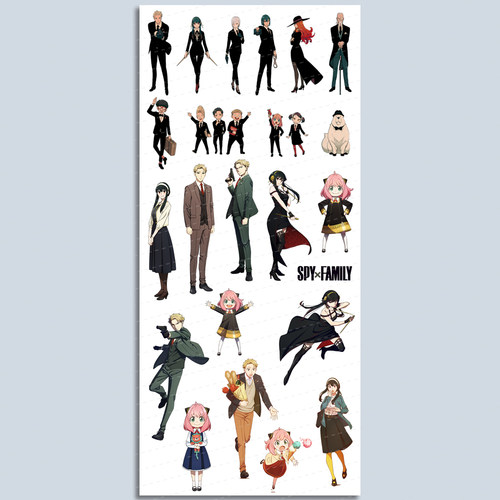 漫能间谍过家家贴纸阿尼亚黄昏防水贴图个性日系二次元动漫周边 - 图2