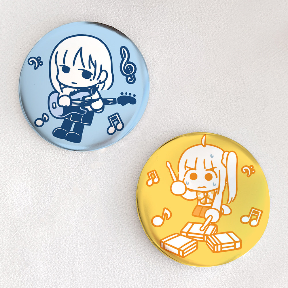 漫能孤独摇滚后藤独虹夏山田凉喜多郁代吧唧银色金属徽章动漫周边,淘宝优惠券,粉丝福利购,淘宝优惠卷